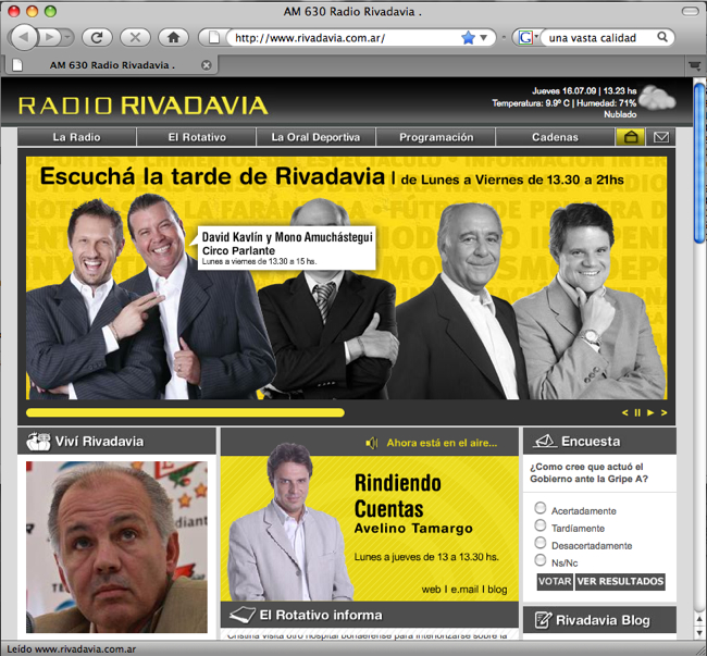 Radio Rivadavia - Web Rivadavia renovado - - Encender Comunicación