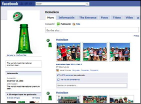 Heineken busca ser Nro. 1 tambin en Facebook y Encender gestiona su Fan Page